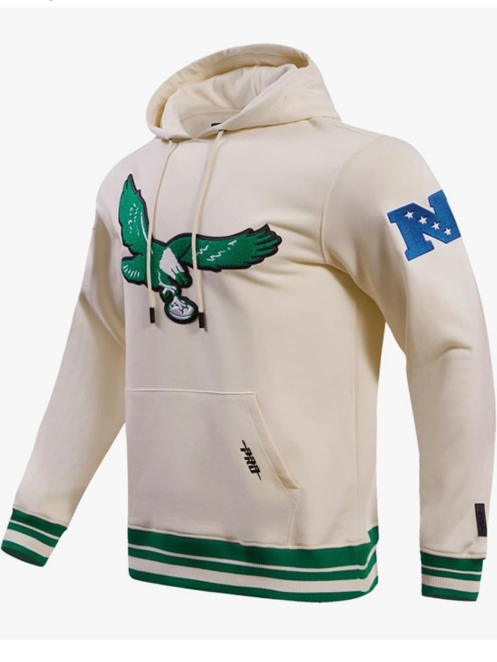 Pro Standard Mens NFL Philadelphia Eagle Brushed Back Pull Over Hoodie XL
